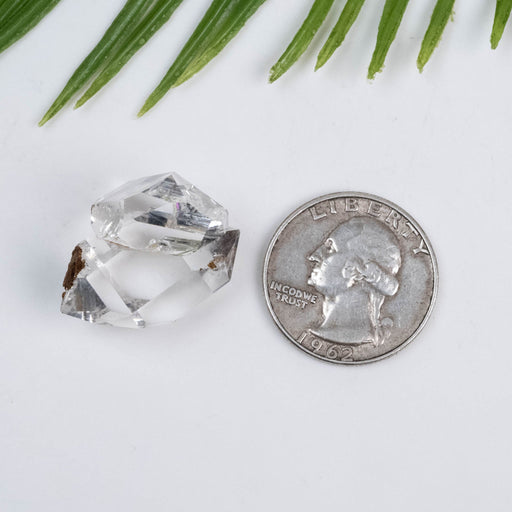Herkimer Diamond Quartz Crystal Twin 9.14 g 25x19x18mm A+ - InnerVision Crystals