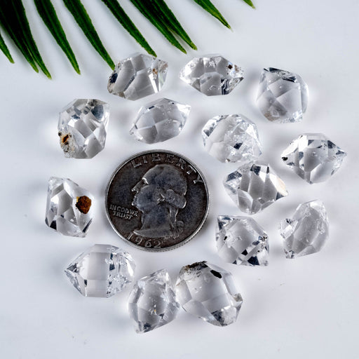 Herkimer Diamond Quartz Crystals 15mm 25 Grams A / A+ Grade WHOLESALE LOT - InnerVision Crystals
