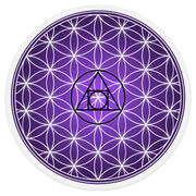 IVC Logo 5" Decal Car Sticker | Alchemical Flower of Life - InnerVision Crystals