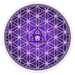 IVC Logo 5" Decal Car Sticker | Alchemical Flower of Life ***2019 CLEARANCE*** - InnerVision Crystals