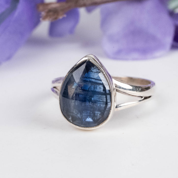 Kyanite Ring 11x9mm Size 7.5 - InnerVision Crystals