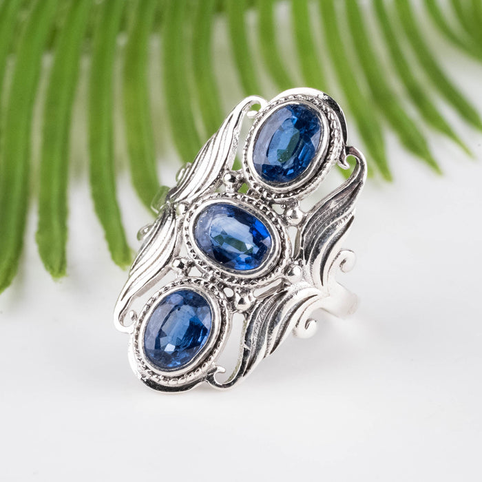 Kyanite Ring 7x5mm Size 10.5 - InnerVision Crystals