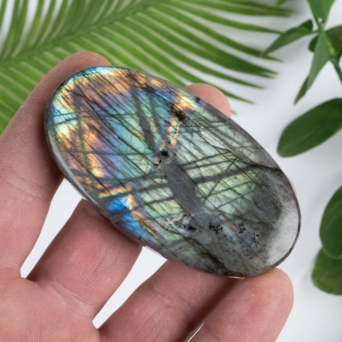 Labradorite Cabachon AAA 249 ct 77x42x8mm - InnerVision Crystals