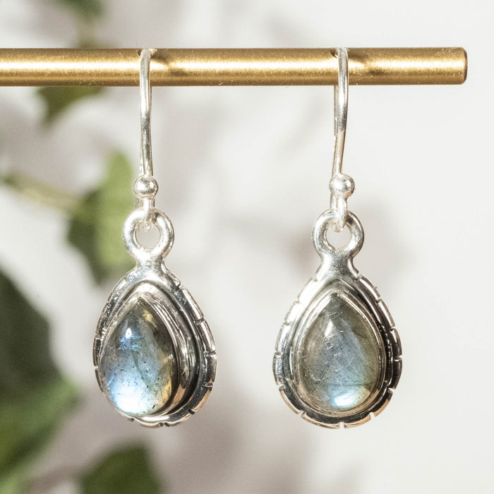 Labradorite Earrings 9x7mm - InnerVision Crystals