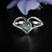 Labradorite Ring 5mm Size 8.5 - InnerVision Crystals