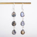Labradorite Rose Cut Earrings 9x8mm - InnerVision Crystals