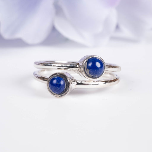 Lapis Lazuli Ring 4mm Size 6 - InnerVision Crystals