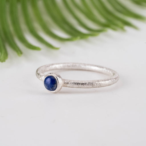 Lapis Lazuli Ring 4mm Size 8 - InnerVision Crystals