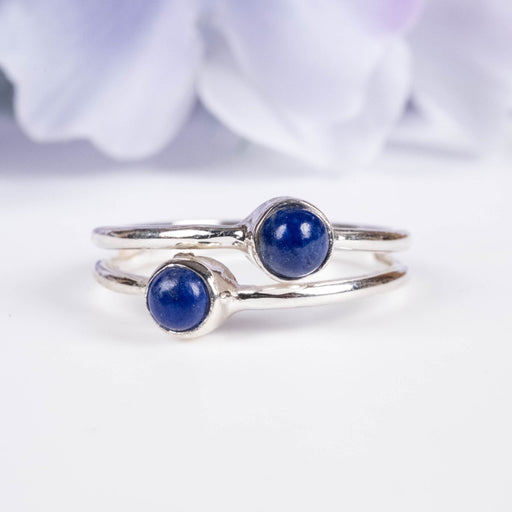 Lapis Lazuli Ring 4mm Size 8.5 - InnerVision Crystals