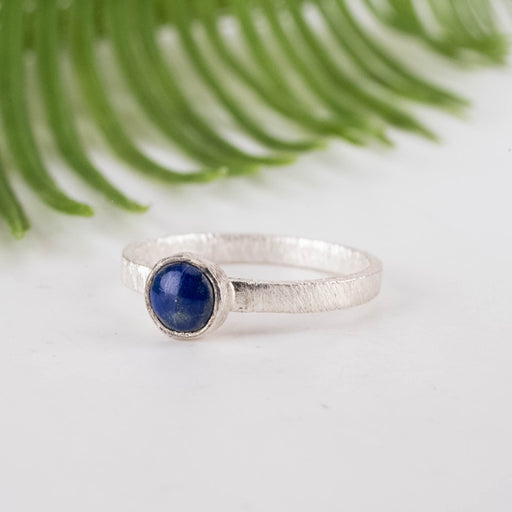 Lapis Lazuli Ring 6mm Size 8.5 - InnerVision Crystals