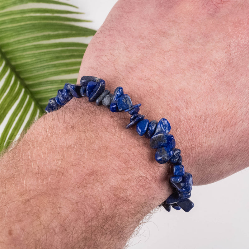 Lapis Lazuli Tumbled Chips Bracelet - InnerVision Crystals