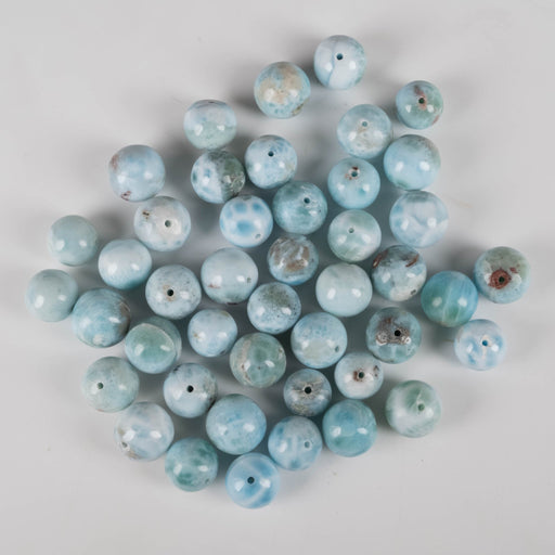 Larimar Beads 10mm - 12mm 100 grams WHOLESALE - InnerVision Crystals
