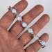 Larimar Bracelet 7mm Stones 8" - InnerVision Crystals
