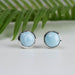 Larimar Earrings 7mm - InnerVision Crystals