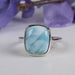 Larimar Ring 10x8mm Size 7 - InnerVision Crystals