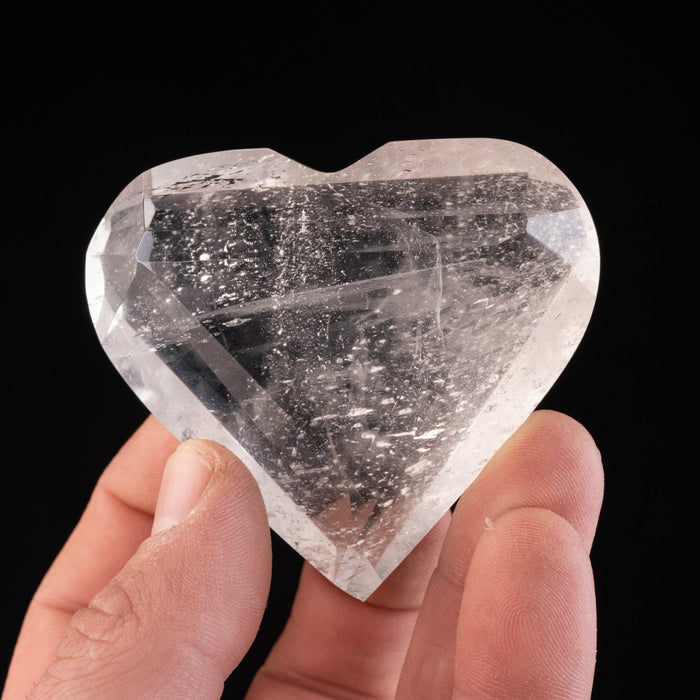 Lemurian Seed Quartz Crystal Heart 139 g 68x60mm - InnerVision Crystals