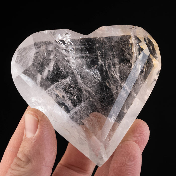 Lemurian Seed Quartz Crystal Heart 279 g 85x83mm - InnerVision Crystals