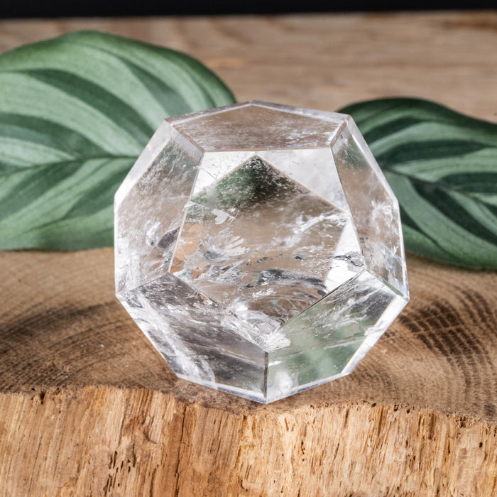 Lemurian Seed Quartz Crystal Polished Dodecahedron 112 g 39mm - InnerVision Crystals