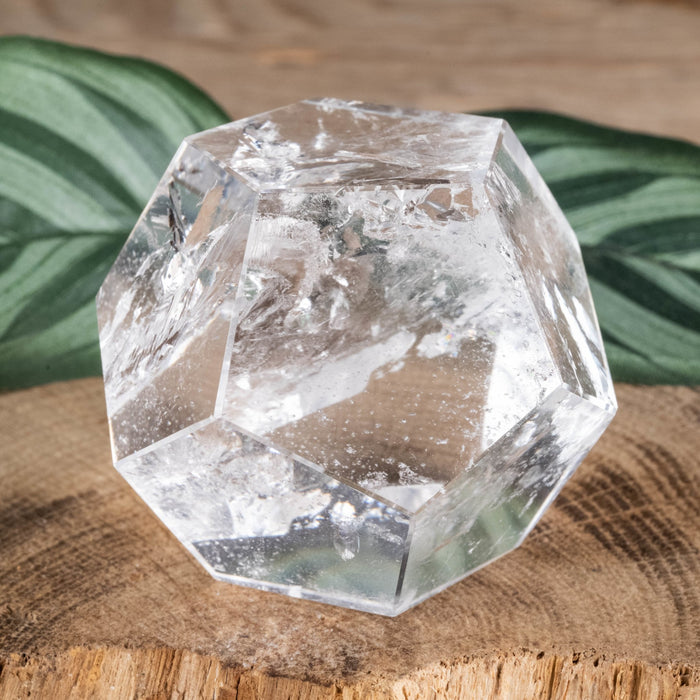 Lemurian Seed Quartz Crystal Polished Dodecahedron 156 g 44mm - InnerVision Crystals