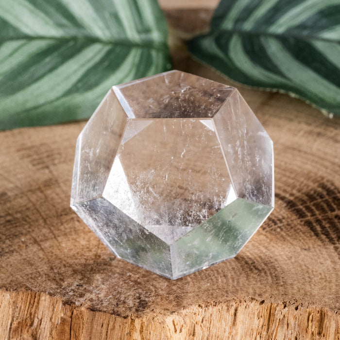 Lemurian Seed Quartz Crystal Polished Dodecahedron 37.94 g 27mm - InnerVision Crystals