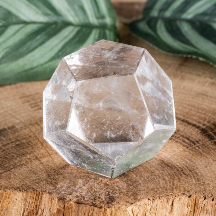 Lemurian Seed Quartz Crystal Polished Dodecahedron 39.27 g 27mm - InnerVision Crystals