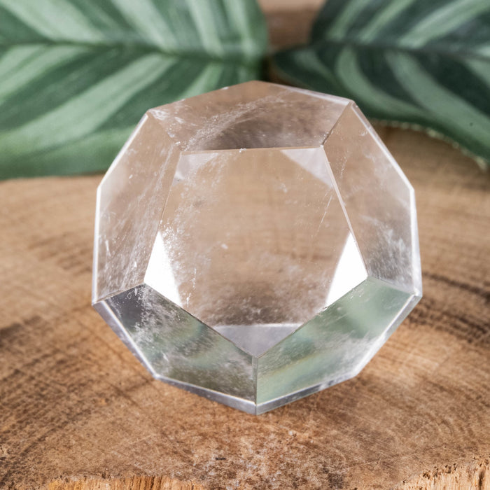 Lemurian Seed Quartz Crystal Polished Dodecahedron 41.23 g 28mm - InnerVision Crystals