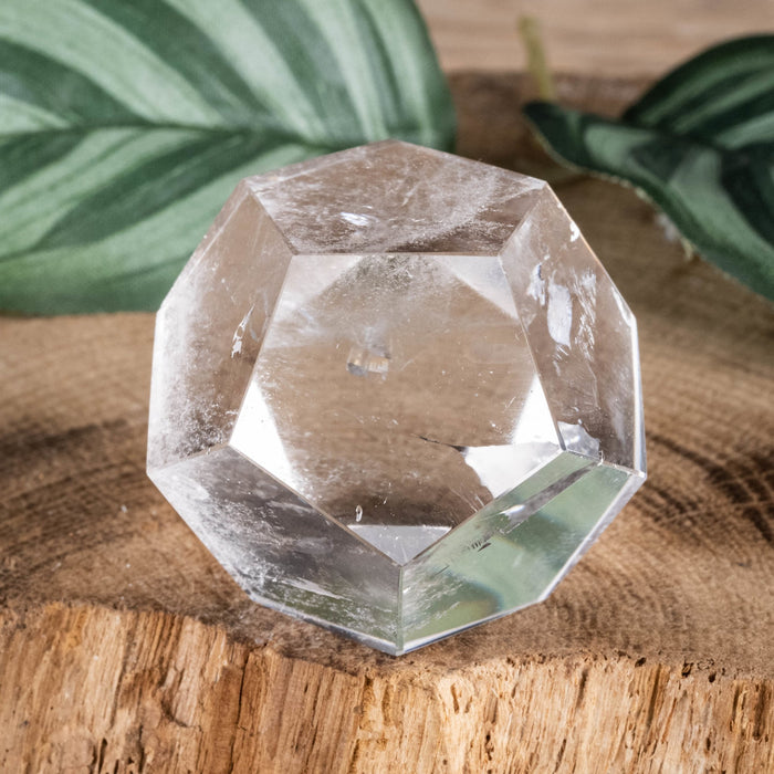 Lemurian Seed Quartz Crystal Polished Dodecahedron 56.92 g 32mm - InnerVision Crystals