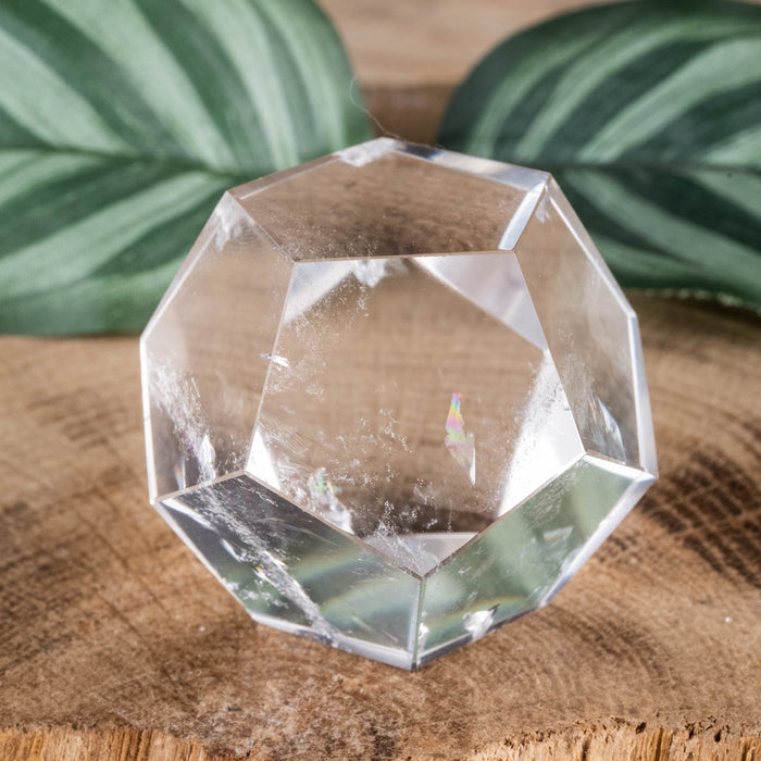 Lemurian Seed Quartz Crystal Polished Dodecahedron 59.84 g 32mm - InnerVision Crystals