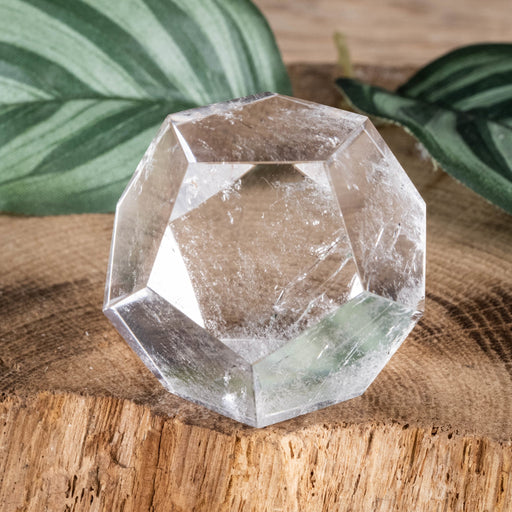 Lemurian Seed Quartz Crystal Polished Dodecahedron 65.72 g 33mm - InnerVision Crystals
