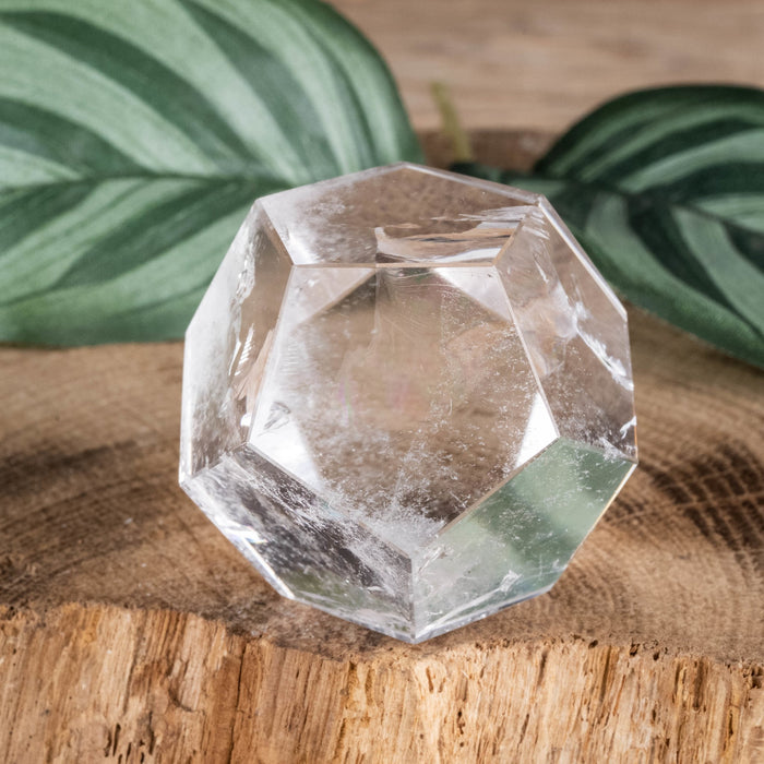 Lemurian Seed Quartz Crystal Polished Dodecahedron 66.61 g 33mm - InnerVision Crystals