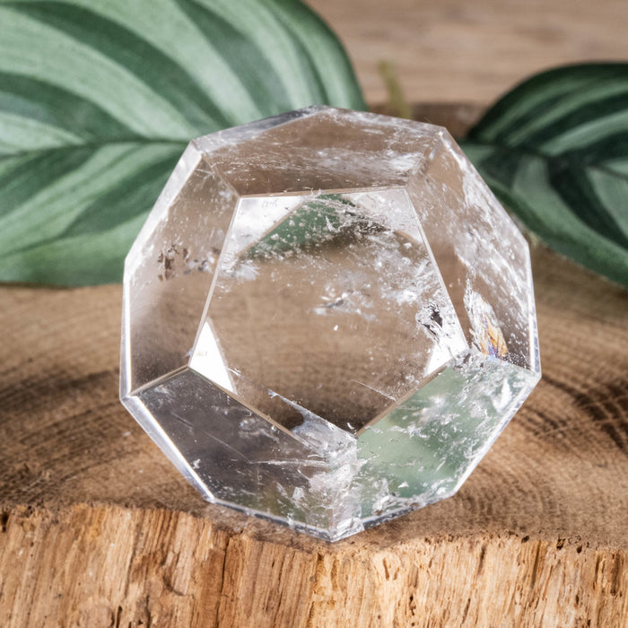Lemurian Seed Quartz Crystal Polished Dodecahedron 77.86 g 35mm - InnerVision Crystals