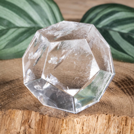 Lemurian Seed Quartz Crystal Polished Dodecahedron 82.63 g 36mm - InnerVision Crystals