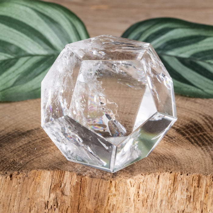 Lemurian Seed Quartz Crystal Polished Dodecahedron 98.93 g 38mm - InnerVision Crystals