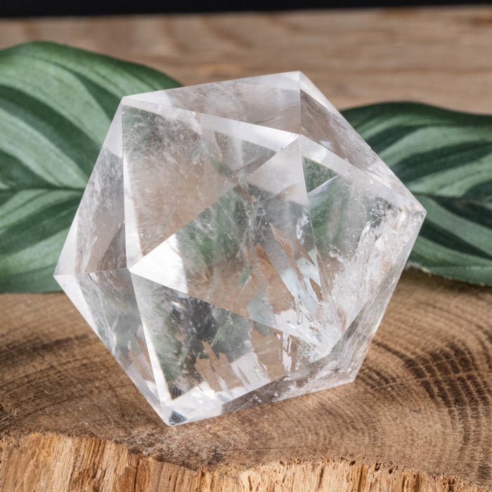 Lemurian Seed Quartz Crystal Polished Icosahedron 138 g 43mm - InnerVision Crystals
