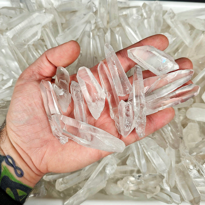Lemurian Seed Quartz Crystals 100 Gram Lot (6 - 10 crystals) - InnerVision Crystals