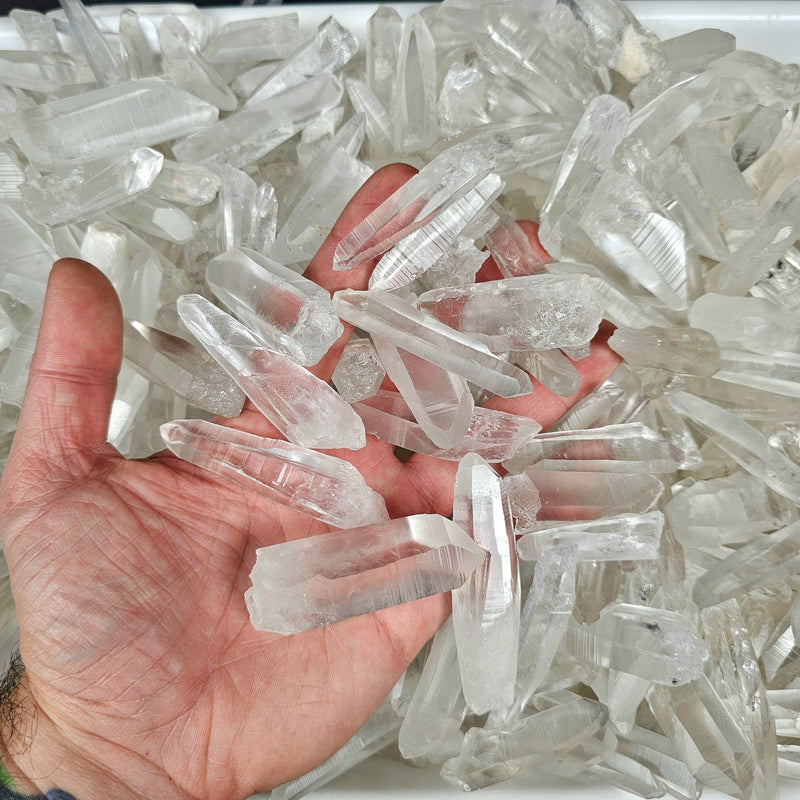 Lemurian Seed Quartz Crystals 100 Gram Lot (7 - 12 crystals) - InnerVision Crystals