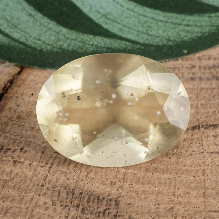 Libyan Desert Glass Gemstone 15.80 ct 21x16mm - InnerVision Crystals