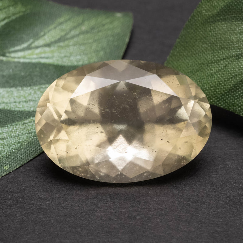 Libyan Desert Glass Gemstone 23.88 ct 24x17mm - InnerVision Crystals
