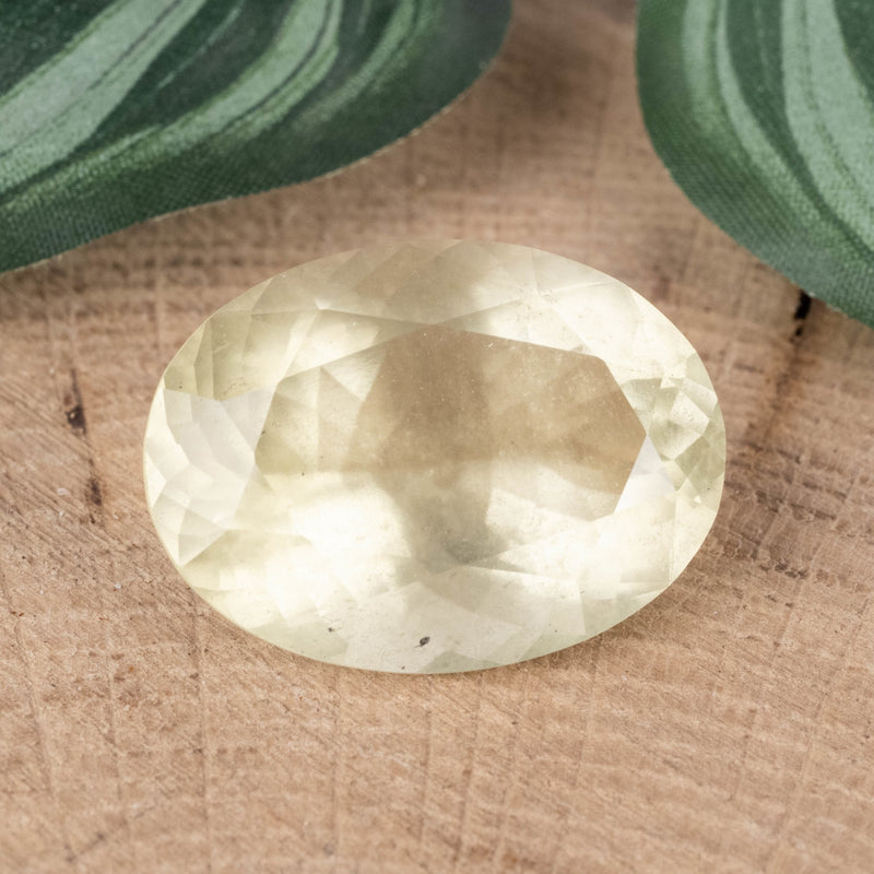 Libyan Desert Glass Gemstone 34.31 ct 27x20mm - InnerVision Crystals