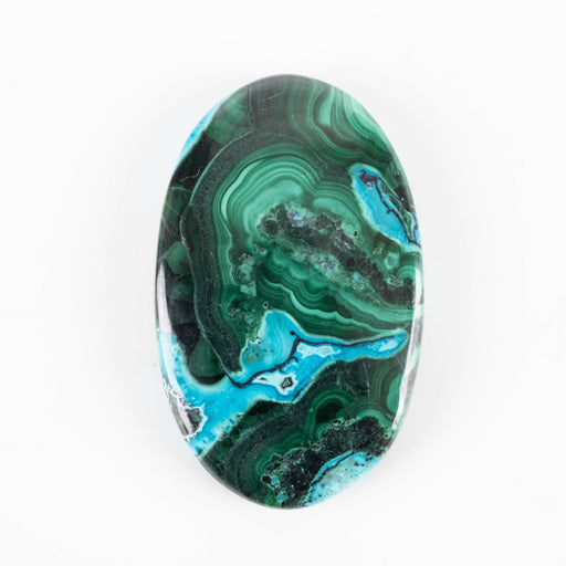 Malachite & Chryscocolla Cabachon 54.10 ct 37x23mm - InnerVision Crystals