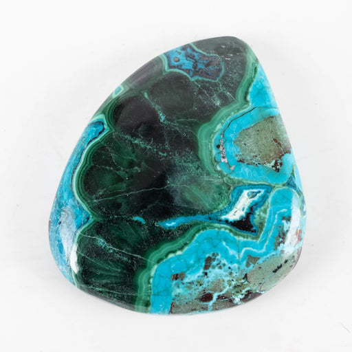 Malachite & Chryscocolla Cabachon 70.60 ct 34x31mm - InnerVision Crystals
