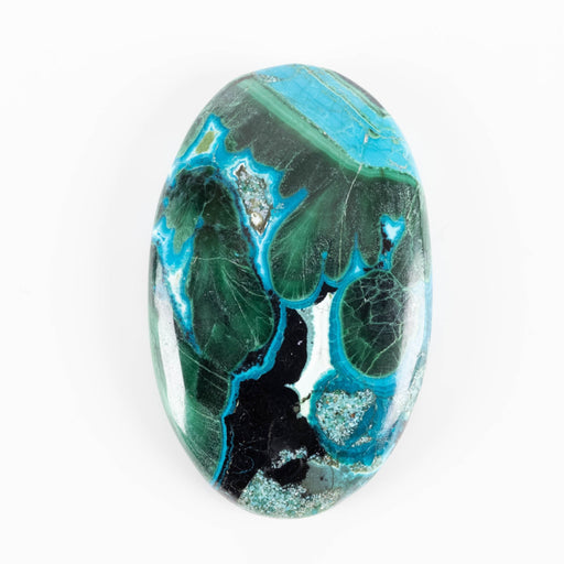 Malachite & Chryscocolla Cabachon 86 ct 42x26mm - InnerVision Crystals