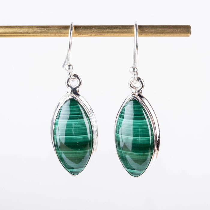 Malachite Earrings 20x10mm - InnerVision Crystals