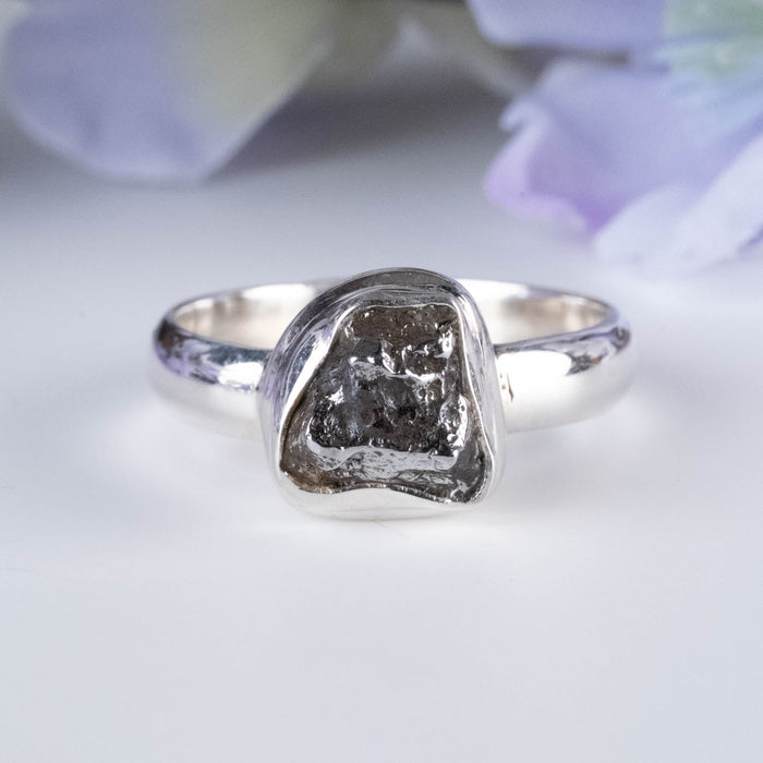 Meteorite Ring 8mm Size 9 - InnerVision Crystals
