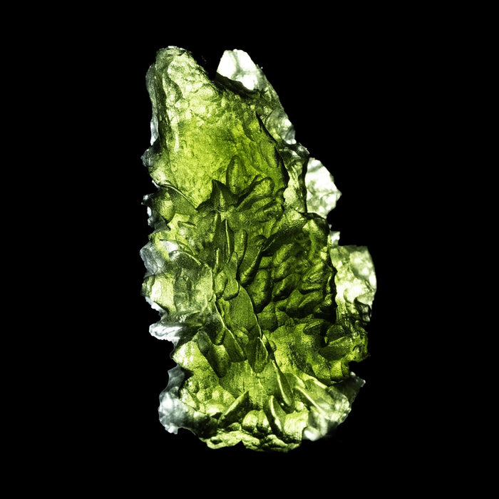 Moldavite 13.84 g 41x23x18mm Besednice Skola - InnerVision Crystals