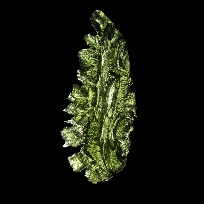 Moldavite 6.36 g 46x19x8mm Besednice Jezkovna - InnerVision Crystals