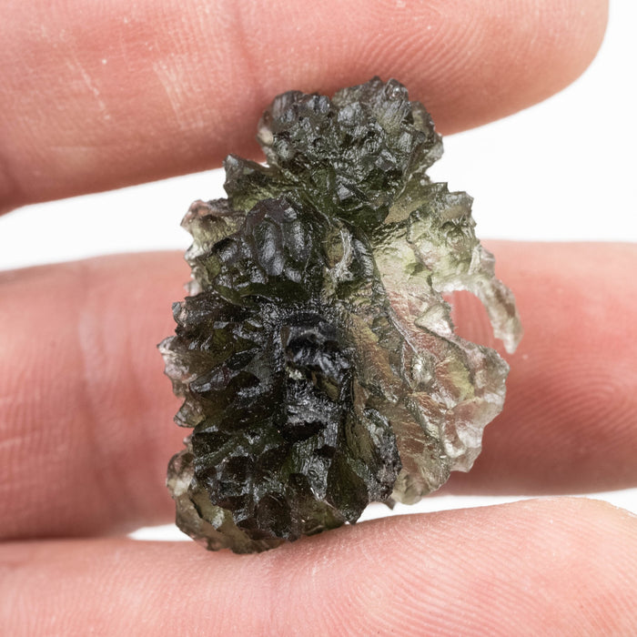 Moldavite 9.02 g 33x24x18mm EXPOSED BUBBLE Besednice Jezkovna - InnerVision Crystals