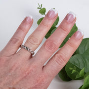 Moldavite Gemstone Infinity Band Ring - InnerVision Crystals