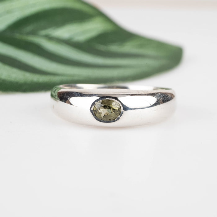 Moldavite Ring 4x3mm | Choose Size - InnerVision Crystals