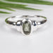 Moldavite Ring 6x4mm Size 7.5 - InnerVision Crystals